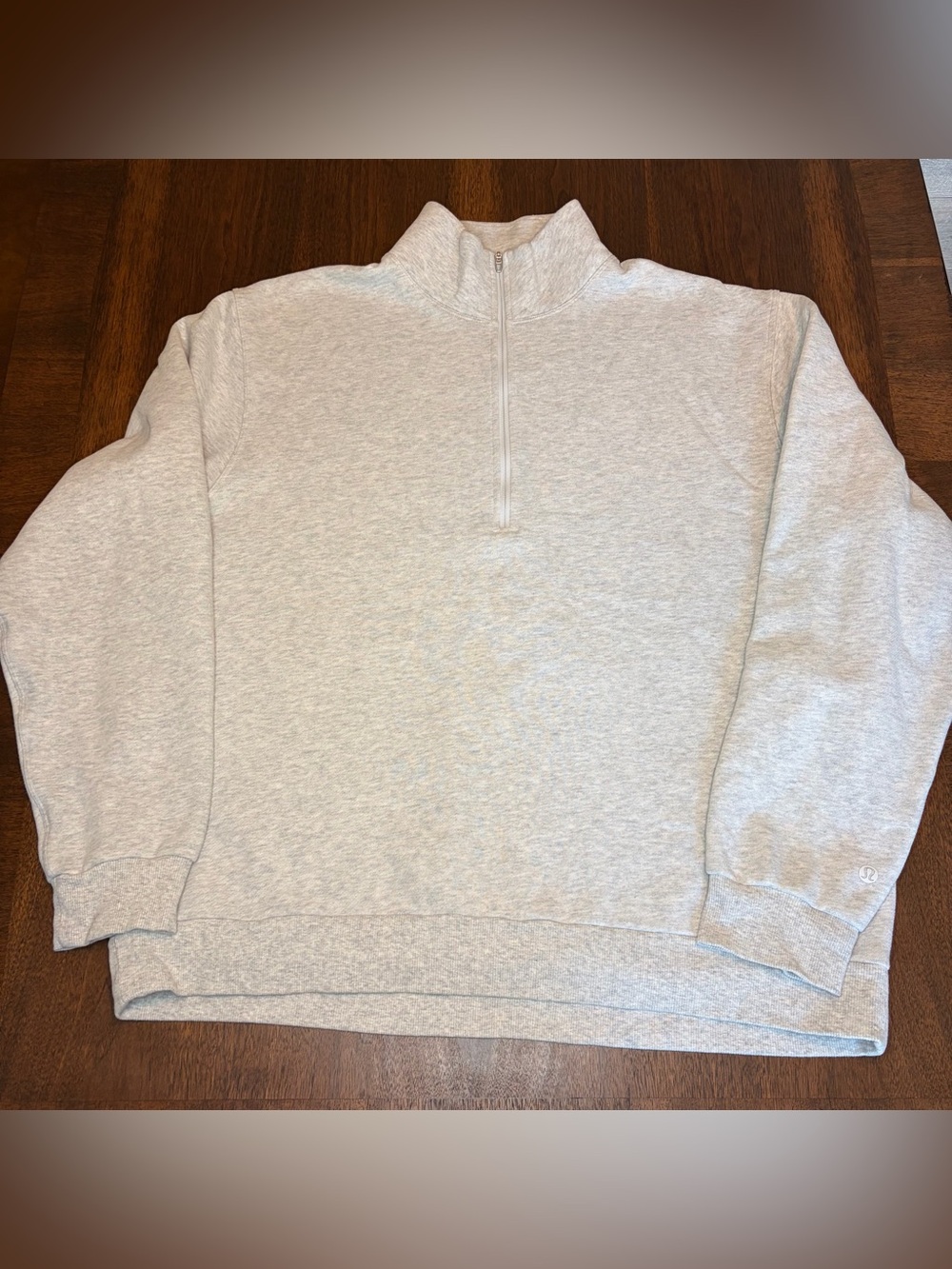 Lululemon Steady State Pullover Mens L Gray Fleece Athleisure 1/2 Zip Sweatshir
